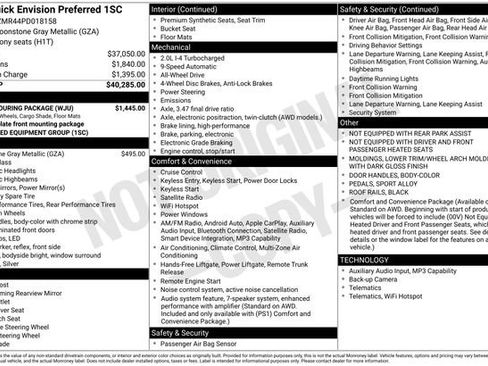 Used 2023 Buick Envision Preferred w/ Sport Touring Package image 37