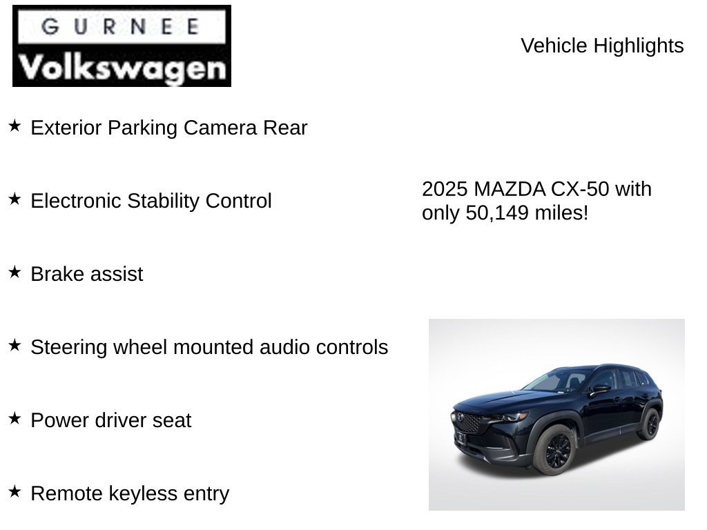 Used 2025 MAZDA CX-50 AWD 2.5 S w/ Premium Package image 7