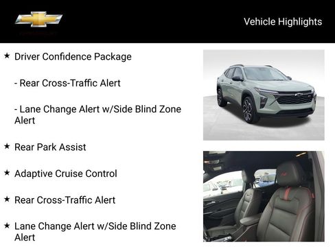 Certified 2024 Chevrolet Trax RS w/ Driver Confidence Package FWD image 18