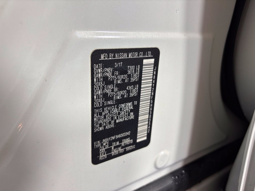 Used 2017 Nissan Armada Platinum w/ Captain Seat Package RWD image 43