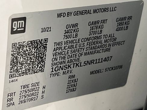Used 2022 Chevrolet Tahoe High Country AWD/4WD image 75
