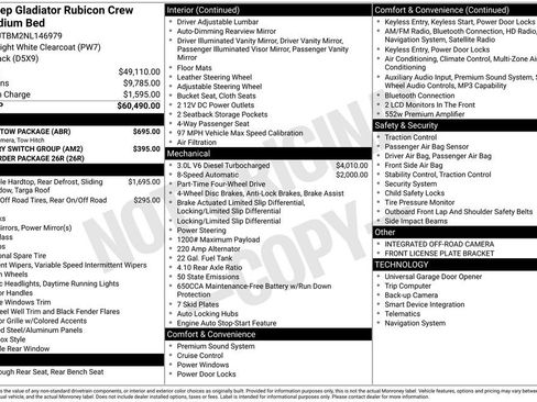 Used 2022 Jeep Gladiator Rubicon w/ Trailer Tow Package image 14