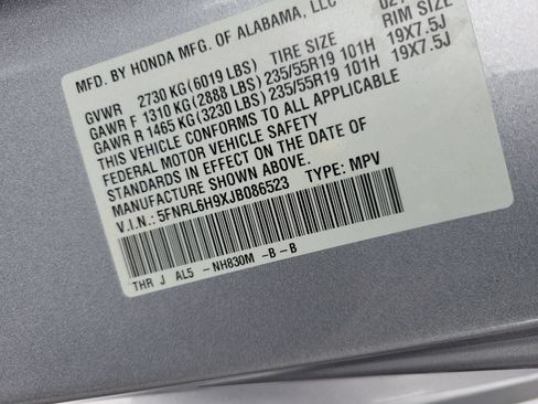 Used 2018 Honda Odyssey Elite image 34