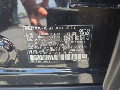 Certified 2025 Honda HR-V LX image 27