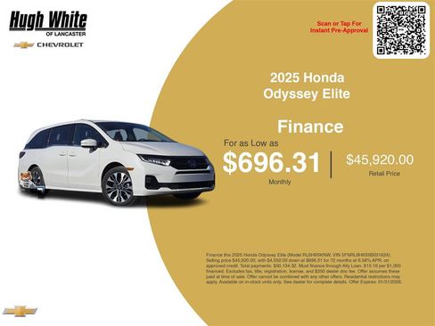 Used 2025 Honda Odyssey Elite image 3