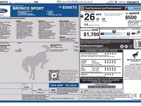 Used 2023 Ford Bronco Sport Outer Banks AWD/4WD image 32