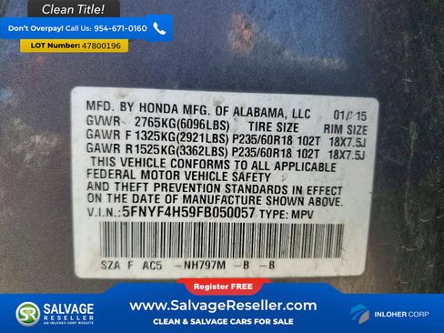 Used 2015 Honda Pilot EX-L image 17