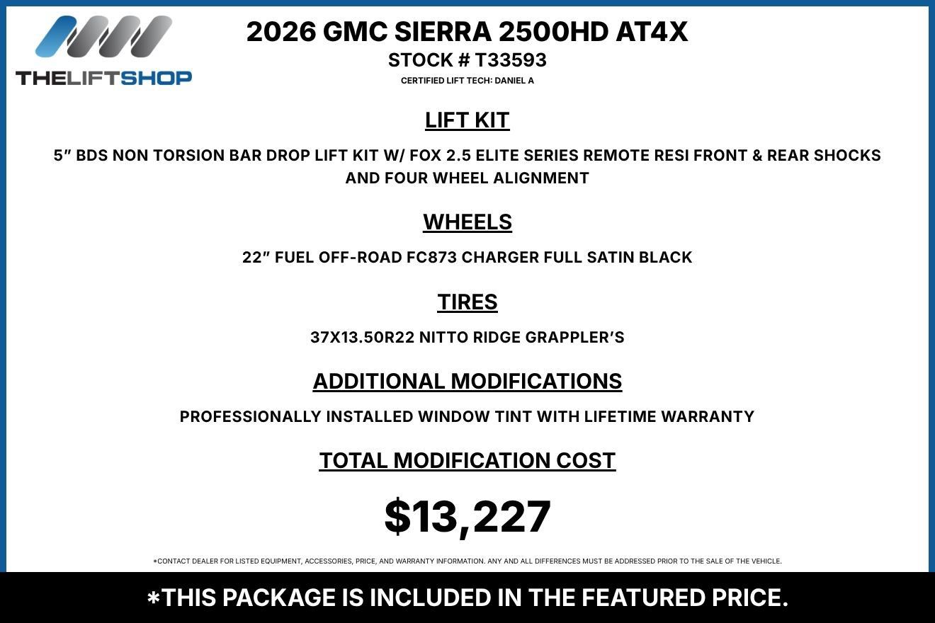 Used 2026 GMC Sierra 2500 AT4X AWD/4WD image 2