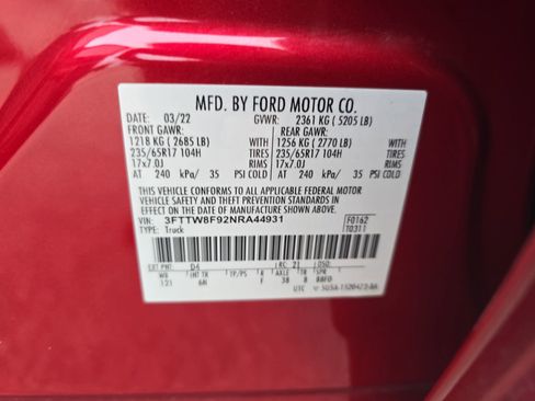 Used 2022 Ford Maverick Lariat w/ Lariat Luxury Package image 39