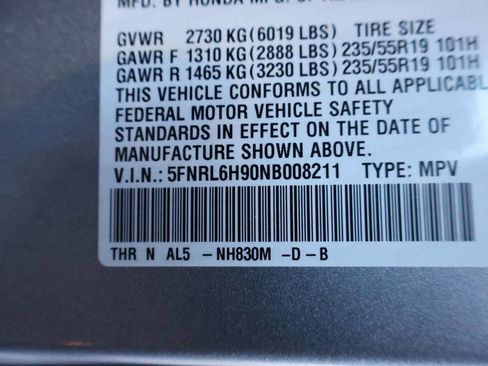 Certified 2022 Honda Odyssey Elite image 13