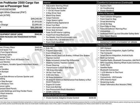Used 2025 RAM ProMaster 2500 w/ U-Haul Equipment Group FWD image 8