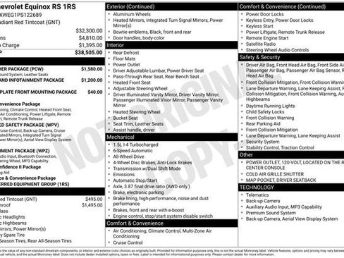 Used 2023 Chevrolet Equinox RS w/ RS Leather Package AWD/4WD image 16