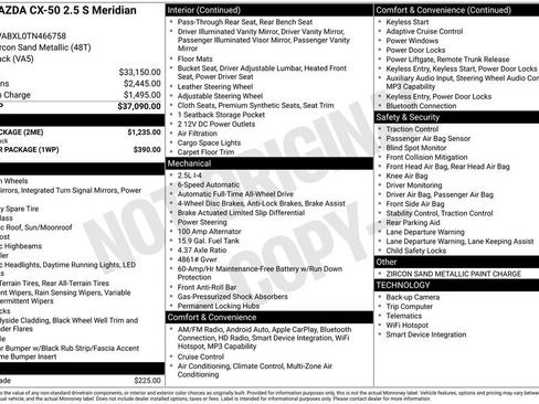 New 2026 MAZDA CX-50 Meridian Edition w/ Apex Package image 4