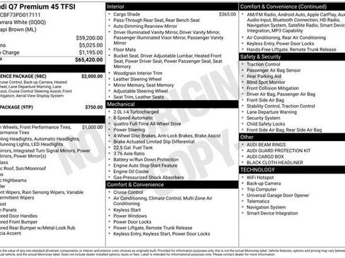 Used 2023 Audi Q7 2.0T Premium w/ Convenience Package image 41