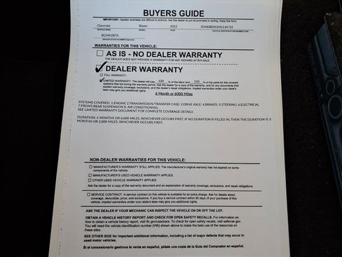 Used 2022 Chevrolet Blazer RS w/ Enhanced Convenience Package image 44