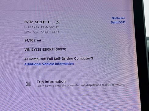 Used 2019 Tesla Model 3 Long Range AWD/4WD image 8