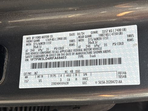 Used 2024 Ford F150 XLT w/ Equipment Group 303A High AWD/4WD image 36