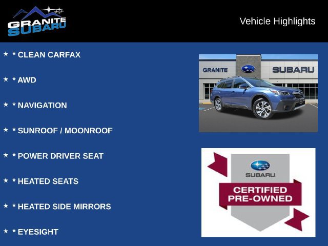 Used 2022 Subaru Outback Limited AWD/4WD image 2