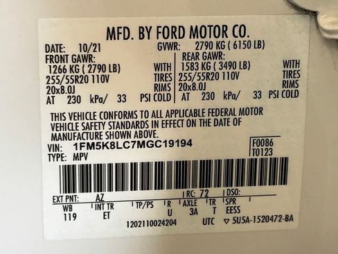 Used 2021 Ford Explorer King Ranch w/ Premium Technology Package AWD/4WD image 22