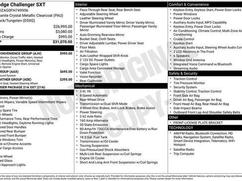 Used 2015 Dodge Challenger SXT w/ Driver Convenience Group RWD image 7