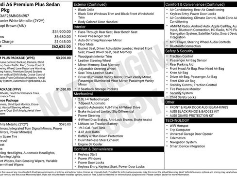 Used 2021 Audi A6 Premium Plus w/ Premium Plus Package image 2