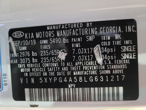 Used 2020 Kia Sorento FWD V6 image 33