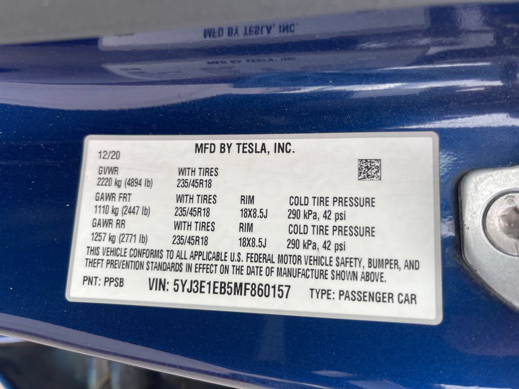 Used 2021 Tesla Model 3 Long Range AWD/4WD image 5
