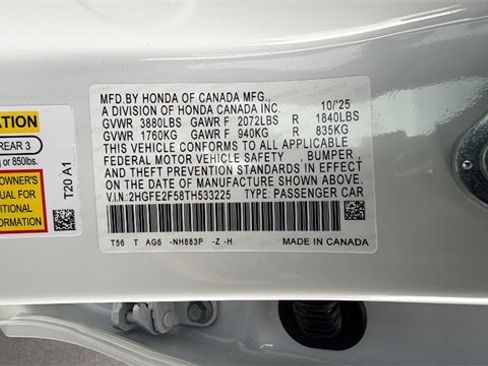 New 2026 Honda Civic Sport image 32