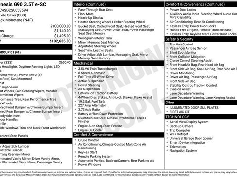 Used 2025 Genesis G90 3.5T image 3