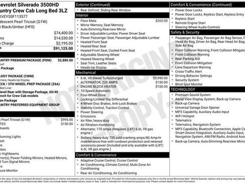 Used 2025 Chevrolet Silverado 3500 High Country w/ High Country Premium Package AWD/4WD image 32