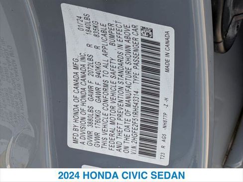 Certified 2024 Honda Civic Sport image 26