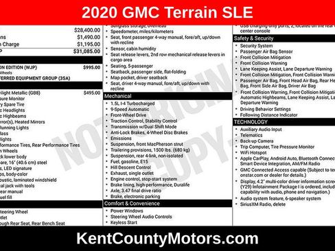 Used 2020 GMC Terrain SLE w/ Elevation Edition FWD image 1