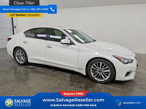 Used 2021 INFINITI Q50 Luxe w/ Cargo Package image 5