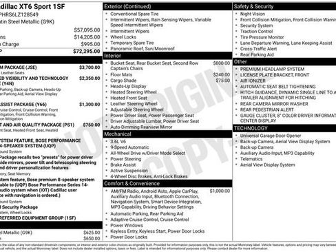 Used 2020 Cadillac XT6 Sport w/ Platinum Package image 36