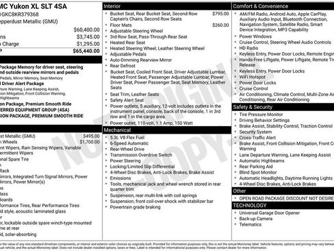 Used 2019 GMC Yukon XL SLT RWD image 48