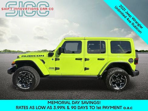 Used 2021 Jeep Wrangler Unlimited Rubicon 4xe w/ Steel Bumper Group AWD/4WD image 3