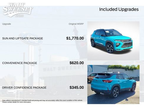 Used 2021 Chevrolet TrailBlazer RS w/ Sun and Liftgate Package AWD/4WD image 12