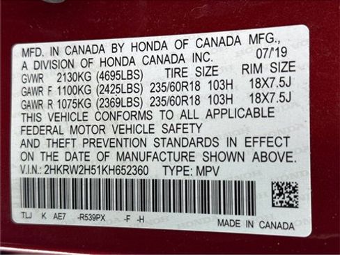 Used 2019 Honda CR-V EX image 27