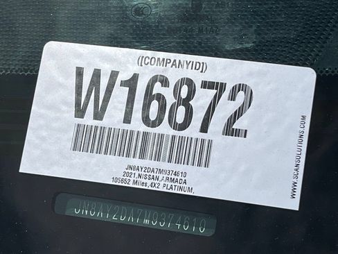 Used 2021 Nissan Armada Platinum w/ Captain's Chairs Package RWD image 33