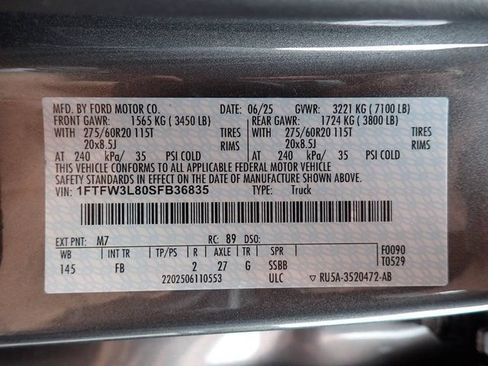 Used 2025 Ford F150 XLT w/ Equipment Group 302A MID AWD/4WD image 23