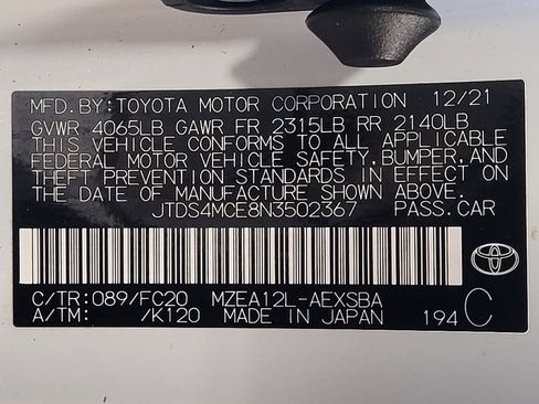 Used 2022 Toyota Corolla SE FWD image 33