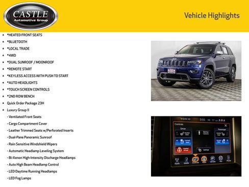 Used 2017 Jeep Grand Cherokee Limited w/ Luxury Group II AWD/4WD image 3