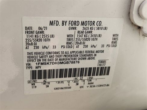 Used 2021 Ford Explorer XLT w/ Equipment Group 202A image 34