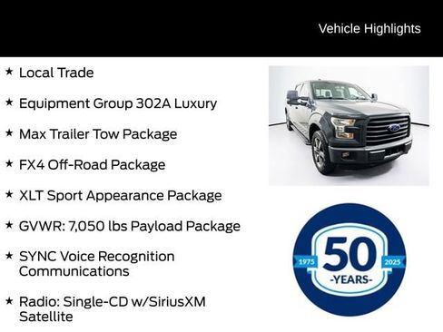 Used 2016 Ford F150 XLT w/ Equipment Group 302A Luxury AWD/4WD image 6