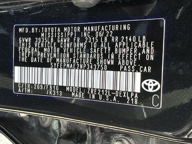Used 2022 Toyota Corolla LE w/ Carpet Mat Package (TMS) FWD image 25