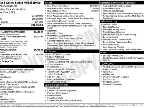 Used 2023 BMW M550i xDrive M550i xDrive w/ Dynamic Handling Package image 39