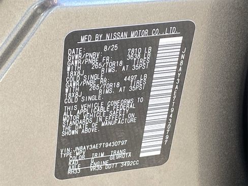 New 2026 Nissan Armada SV image 34