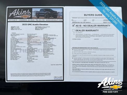 Certified 2025 GMC Acadia Elevation FWD image 11