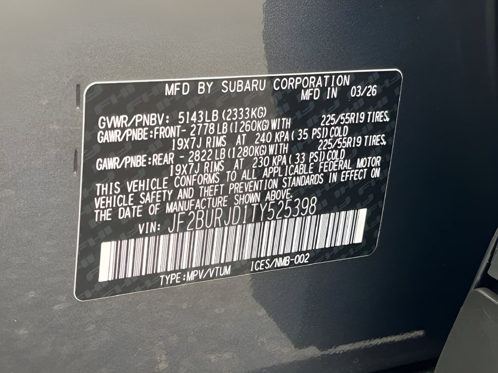 New 2026 Subaru Outback Touring XT AWD/4WD image 24