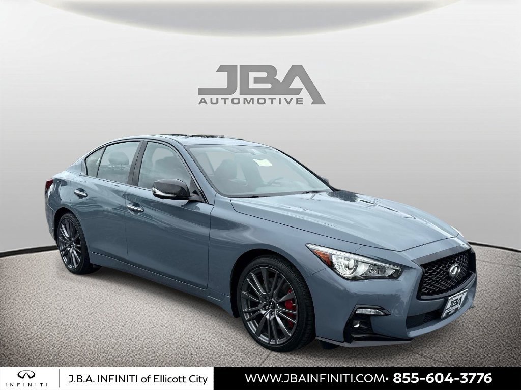 Certified 2023 INFINITI Q50 Red Sport 400 w/ Carbon Fiber Package AWD/4WD image 1